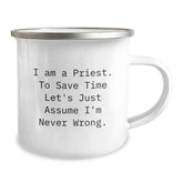 Funny Priest Gifts for Men from Friends and Family - I Am A Priest Mug for Christmas - Image 2